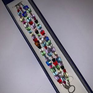 Handmade 3 Strand Butterfly Bracelet